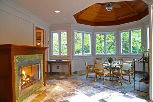 Brighton, NY – Houston Barnard Neighborhood, – . Brighton, NY, Houston Barnard Neighborhood – lit octagon-shaped paneled ceiling highlights dining area.