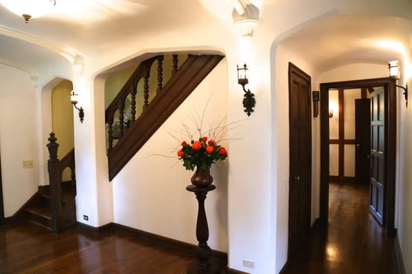 Rochester, NY – Preservation District, Stunning triple arch foyer in city Tudor