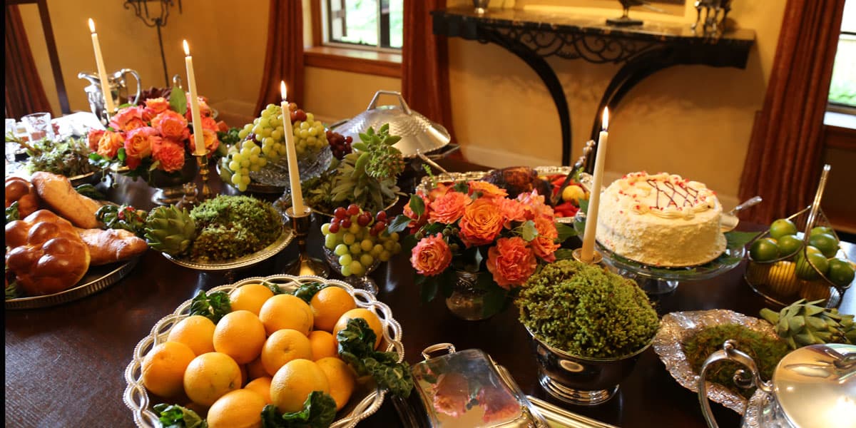 A medieval feast suitable for this Mediterranean mansion